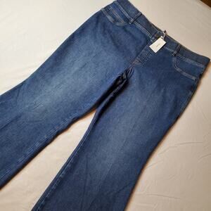Spanx Women's Size 3XP NWT EveryWear Pull On Flare Jeans Denim Blue 21164Q